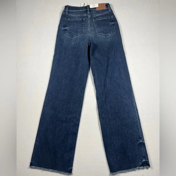 NWT Judy Blue Wide Leg Mid Rise Blue Jeans Womens Size 5/27 - Picture 5 of 11